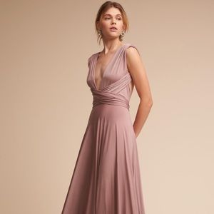 BHLDN Ginger Convertible Maxi Dress in Heather